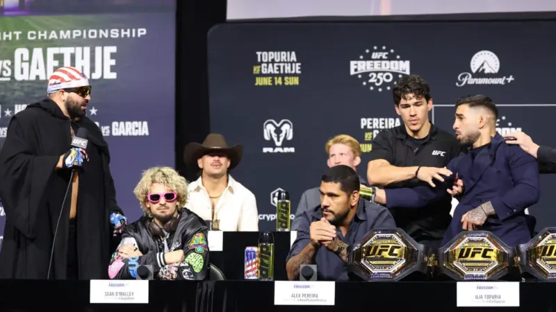 Ilia Topuria and Alex Pereira Angered by Josh Hokit in Heated Presser Before Getting Kicked Out