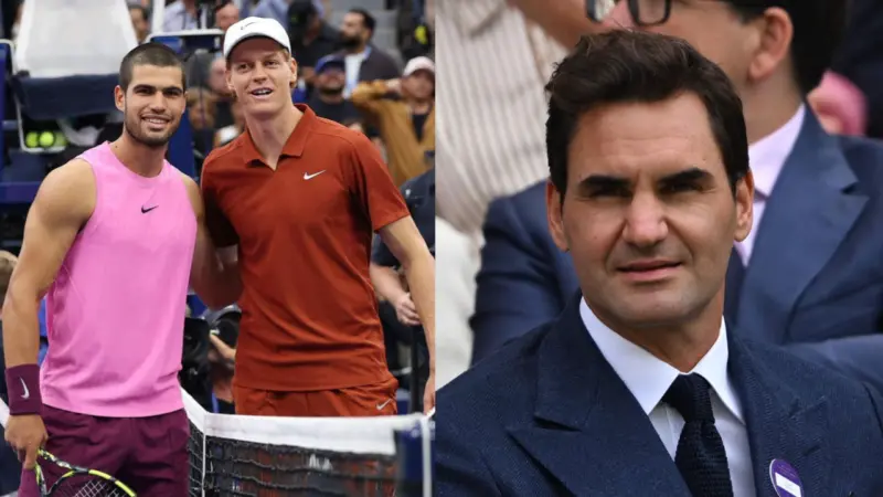 Fans Slam Roger Federer for Claiming Court Speed is Kept Slow to Benefit Carlos Alcaraz and Jannik Sinner - "Sour Old Man"