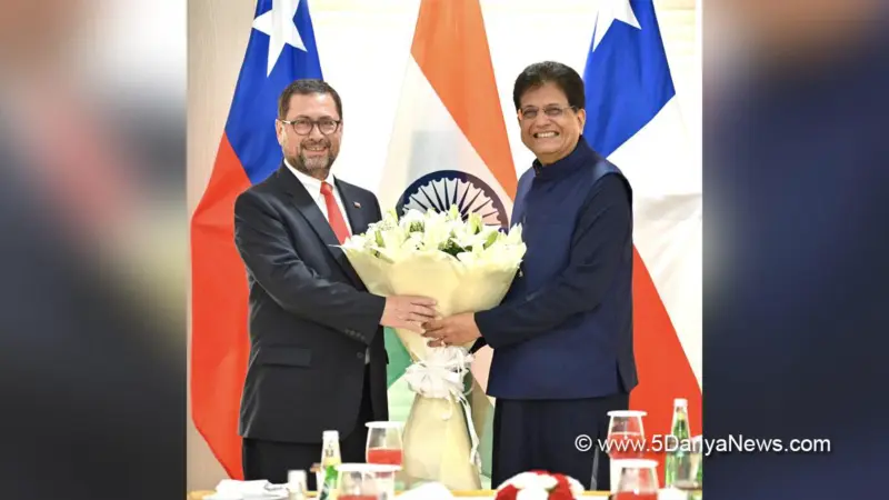 Reviewed progress of India-Chile CEPA talks, discussed ways to deepen partnership says Piyush Goyal