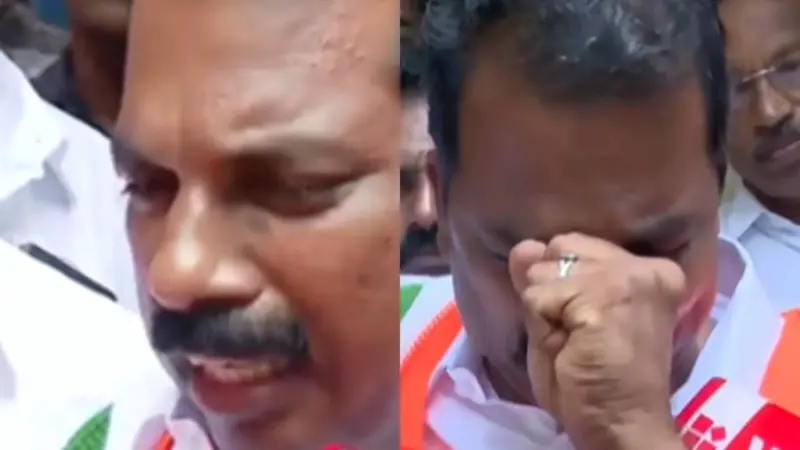'കല്ലേലി അപ്പൂപ്പനാണേ സത്യം, താനൊരു കേസിലും പ്രതിയല്ല'; വികാരാധീനനായി അടൂരിലെ യുഡിഎഫ് സ്ഥാനാര്‍ഥി