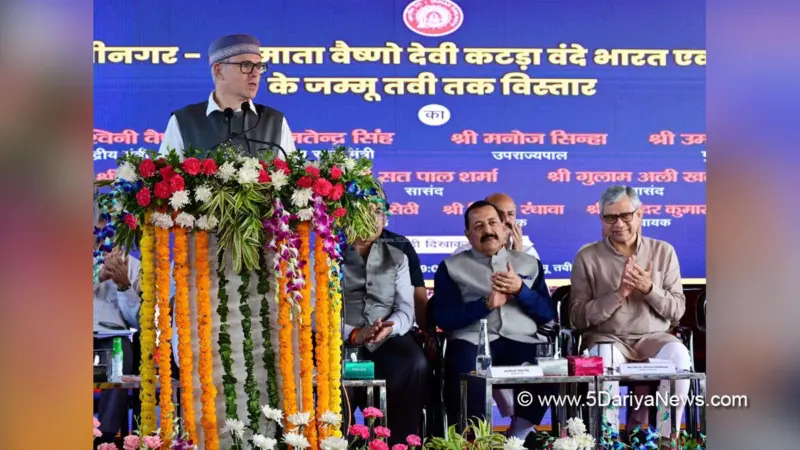 जम्मू-श्रीनगर वंदे भारत इस क्षेत्र के विकास में परिवर्तनकारी दौर की शुरुआत : उमर अब्दुल्ला