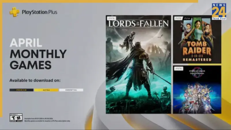 PlayStation Plus Monthly Games April 2026: Lords of the Fallen, Tomb Raider I-III Remastered and others