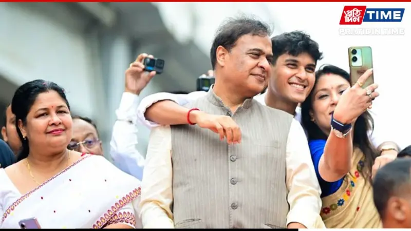 Assam CM Files Nomination from Jalukbari After Grand Roadshow