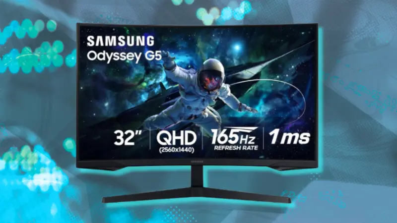 Casual gamers can score a Samsung 32-inch Odyssey G5 curved monitor for under $250