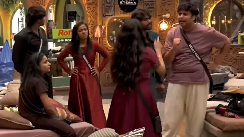 பிக்பாஸில் விக்ரம் மற்றும் திவ்யா இடையே வெடித்த சண்டை. வைரலாகும் வீடியோ!