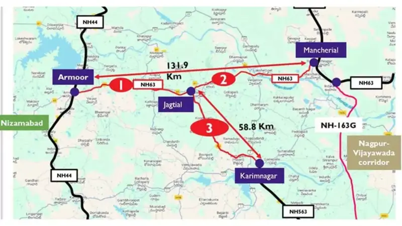 Centre's nod for Rs 7,597.16- cr projects  to widen NH 63 and 563 to 4 lanes in TG
