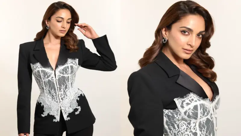 Kiara Advani's black blazer worth Rs 47,977 blends elements of regency core, adding an unexpected twist to her boss lady look