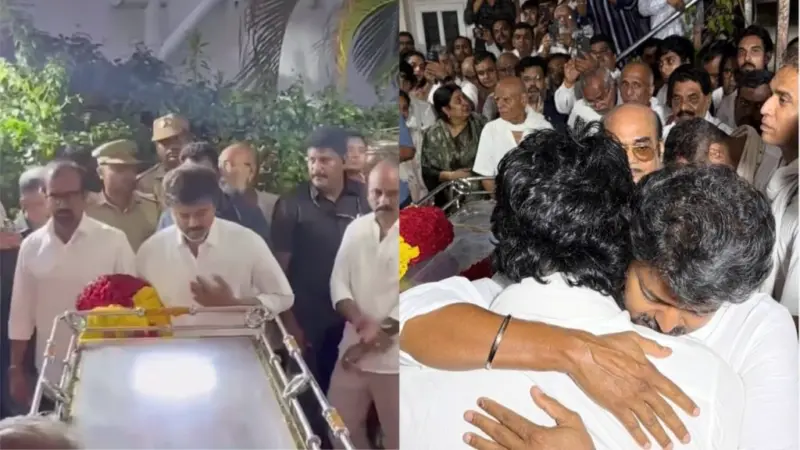 నిర్మాత ఆర్. బి. చౌదరికి నివాళులు అర్పించిన విజయ్..