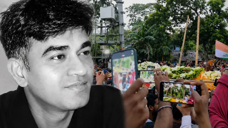 Massive Crowds Mourn Chandranath Rath, Slogans Echo as Body Reaches Home