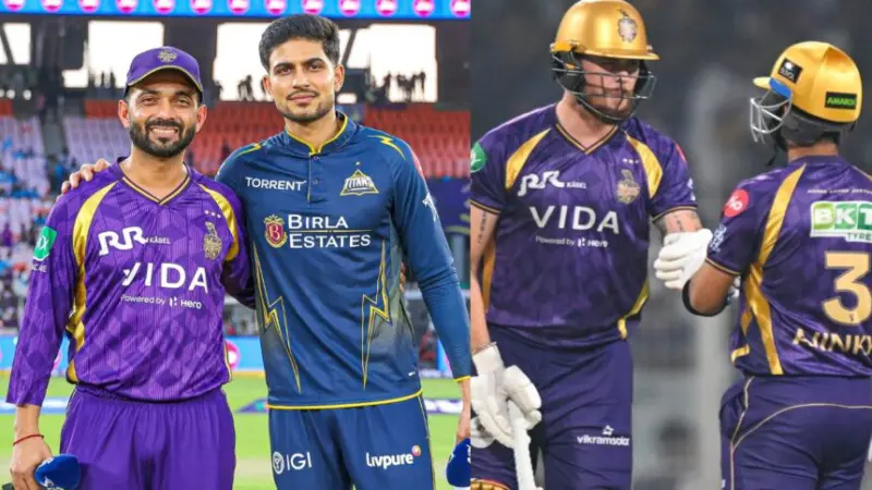 GT vs KKR: कोलकाता नाइट राइडर्स ने गुजरात टाइटंस के खिलाफ टॉस जीतकर चुनी बैटिंग, केकेआर की प्लेइंग XI में हुआ बड़ा बदलाव