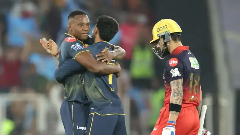Virat Kohli's Rabada onslaught sparks buzz on X amid RCB collapse against GT