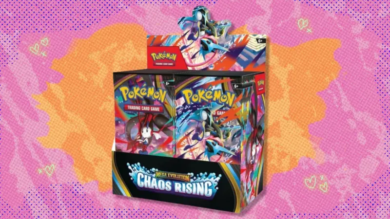The Pokémon TCG Chaos Rising Booster Box is $65 off at Amazon