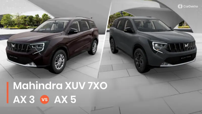 Mahindra XUV 7XO One-Above Base AX3 Vs Mid-spec AX5 Compared: Only One Good Reason To Upgrade