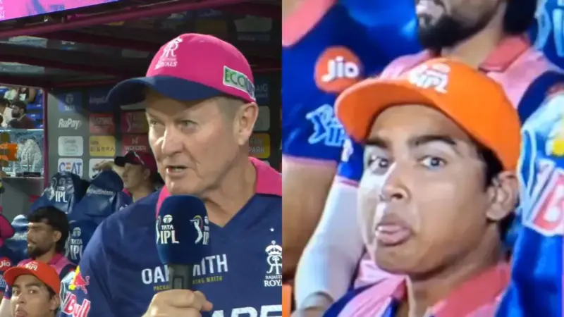 Vaibhav Sooryavanshi makes funny face at camera during SRH vs RR in IPL 2026; hilarious video goes viral