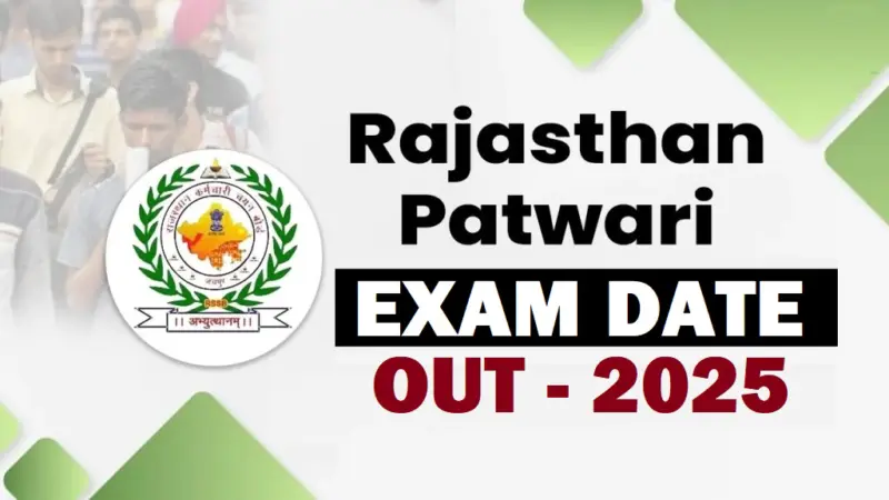 Rajasthan RSSB Patwari Exam Date 2025