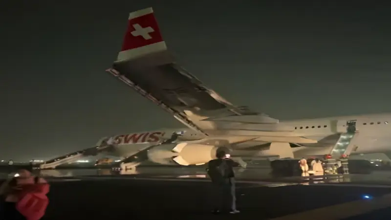 Delhi Airport Scare: Six injured after Swiss airplane catches fire during takeoff