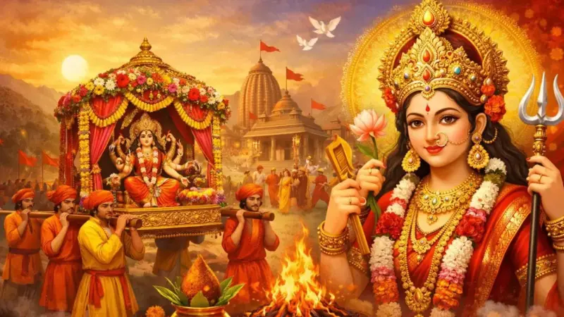 चैत्र नवरात्रि 2026: 19 मार्च से शुरू होगा मां दुर्गा की भक्ति का महापर्व, जानें कलश स्थापना का शुभ मुहूर्त, नौ दिनों के रंग और भोग की पूरी लिस्ट