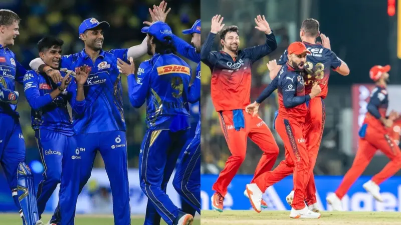RCB vs MI Stats In IPL: आईपीएल इतिहास में एक दूसरे के खिलाफ कुछ ऐसा रहा हैं रॉयल चैलेंजर्स बेंगलुरु बनाम मुंबई इंडियंस का प्रदर्शन, यहां देखें दोनों टीमों के आकंड़ें