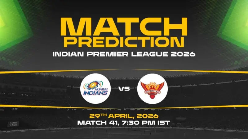 MI vs SRH Today Match Prediction - IPL 2026, 41st Match Who Will Win?