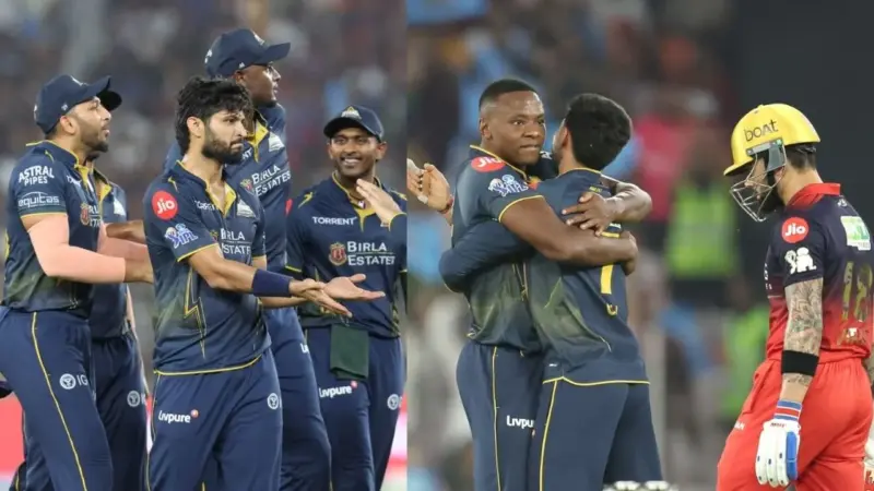 RCB vs GT: गुजरात ने अपने गढ़ में मारी बाजी, बेंगलुरु को 4 विकेट से चटाई धूल