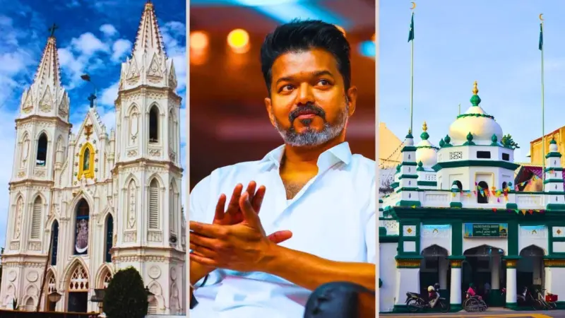 தவெக தலைவர் விஜய்யின் அடுத்த ஆன்மீக பயணம்.. நாகூர் தர்கா, வேளாங்கண்ணி தேவாலயத்தில் நாளை தரிசனம்!