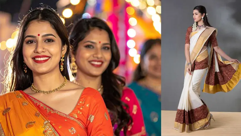 ஆறு கஜ அதிசயம்: இந்திய மாநிலங்களின் சேலை அலங்காரங்கள்!