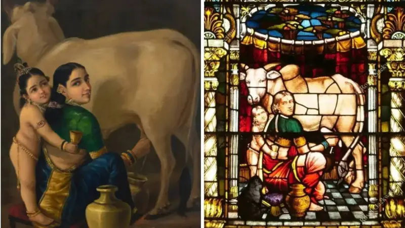 Historic Sale of Raja Ravi Varma's Yashoda and Krishna Painting Unveils Artistic Origins