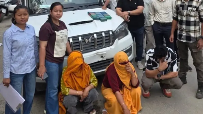 آسام کے امین گاؤں میں 1.5 کروڑ روپے کی ہیروئن کے ساتھ دو خواتین سمیت تین افراد گرفتار