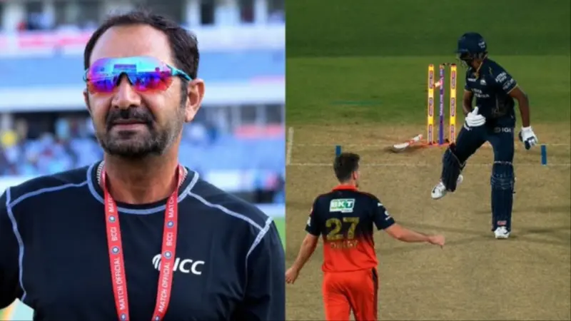 Sai Sudharsan hit-wicket: Was he actually out? Anil Chaudhary explains the wrong decision