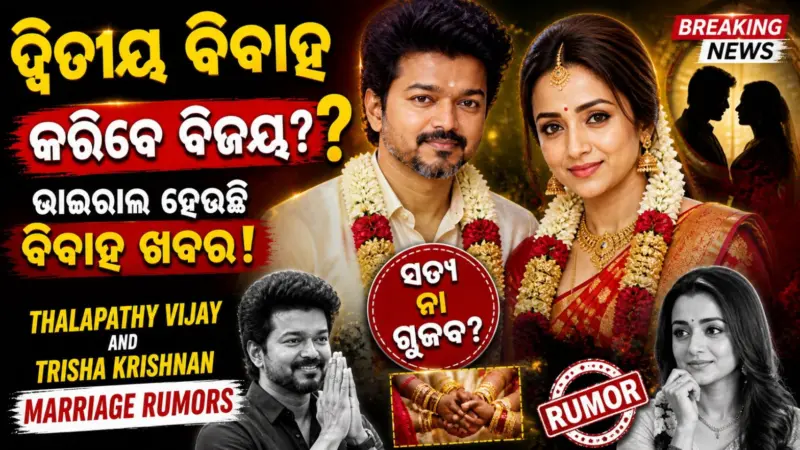 ତ୍ରିଶାଙ୍କୁ ବିବାହ କରିବେ ଥାଲାପତି ବିଜୟ? ନିର୍ୱାଚନ ଜିତିବା ପରେ ଜଣାପଡିଲା...