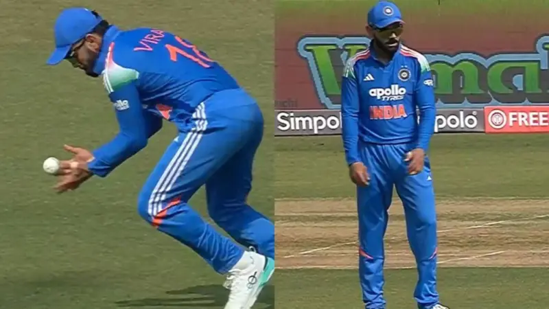 Virat Kohli left red-faced as frustration peaks after bizarre fielding error in IND vs NZ 3rd ODI