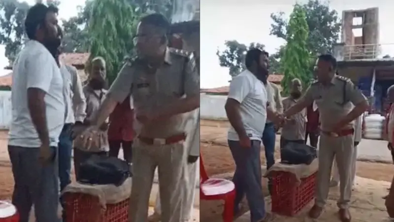 CG News: धमतरी में चेकिंग के दौरान TI ने व्‍यापारी को मारा थप्‍पड़, गाड़ी नहीं रोकने को लेकर हुई बहस, टीआई बोले- थाने ले जाकर मारूंगा