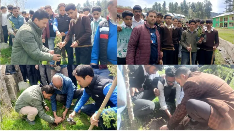 District Shopian conducts massive plantation drive across educational institutions