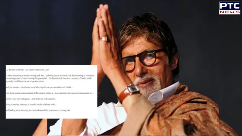 Amitabh Bachchan reflects on work ethic and daily routine in his blog post