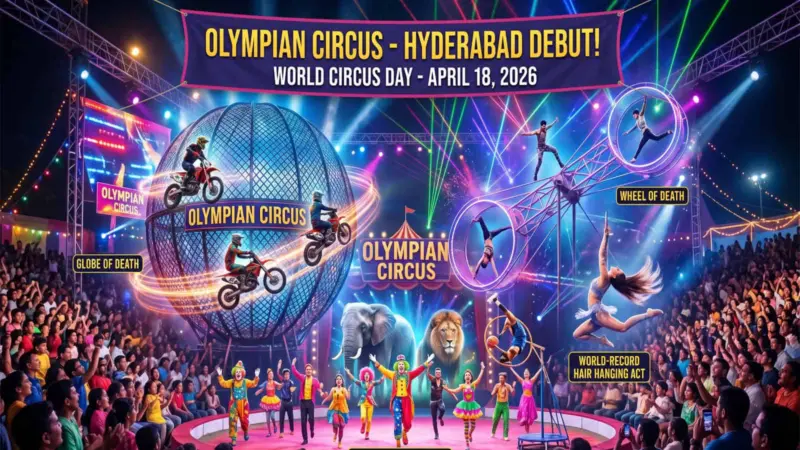 World Circus Day 2026: Olympian Circus makes grand debut in Hyderabad