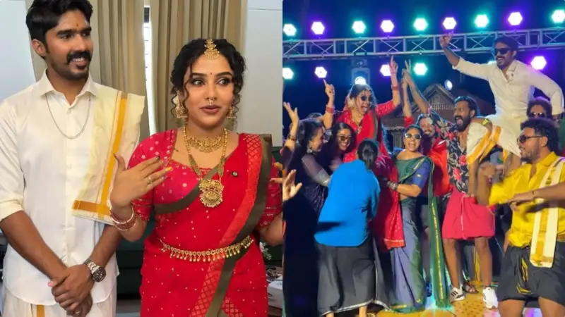 പാണ്ടി നൈറ്റ് എന്ന് പറഞ്ഞപ്പോള്‍ ഇത്രയും പ്രതീക്ഷിച്ചില്ല; ഹല്‍ദിക്ക് പകരം പുതിയ ആഘോഷത്തോടെ ഗംഗയുടെ പ്രിവെഡ്ഡിങ്