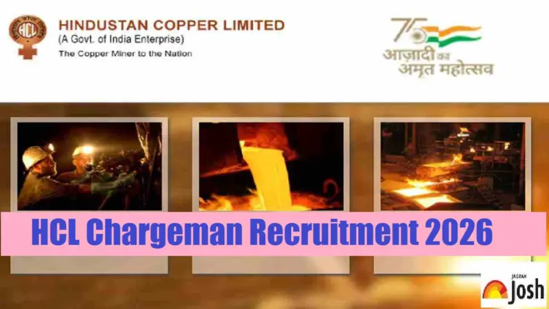 HCL Recruitment 2026: Apply Online For Chargeman Posts, Check Eligibility And Selection Process
