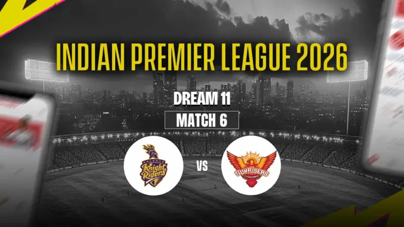 KKR vs SRH Dream11 Prediction Today, Match 6, Pitch Report, Fantasy Tips