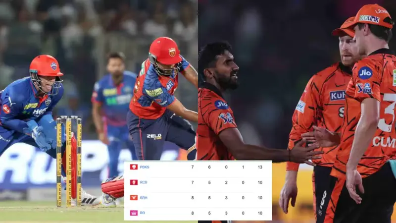 IPL 2026 Points Table: शनिवार डबल हेडर रहा रोमांच से भरपूर, PBKS-SRH ने किया टॉप, बॉटम में पहुंची ये टीमें