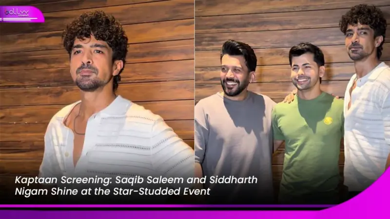 Kaptaan Screening: Saqib Saleem and Siddharth Nigam Shine at the Star-Studded Event