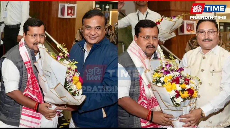 BJP National Working President Nitin Nabin Arrives in Guwahati; State Executive Meet Begins