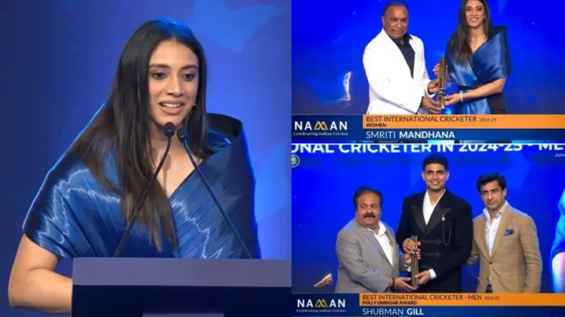 Shubman Gill and Smriti Mandhana honoured with BCCI's Cricketer of the Year awards at Naman Awards 2026 | Cliq Latest