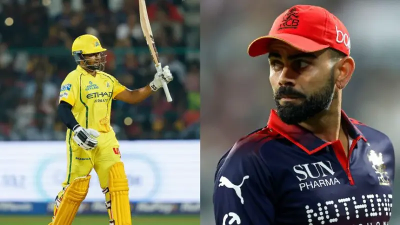 Sarfaraz Khan की फिफ्टी के दीवाने हुए विराट कोहली, CSK बल्लेबाज के आउट होने के बाद जो किया; वो हो रहा VIRAL