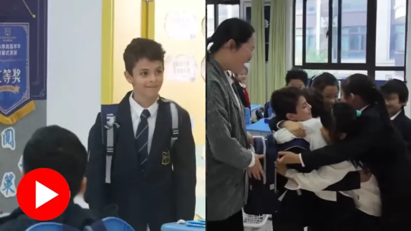 ইরানে সংঘাতের কারণে খোঁজ ছিল না বন্ধুর! ৪২ দিন পর বালক স্কুলে ঢুকতেই জড়িয়ে কাঁদল খুদে সহপাঠীরা, ভাইরাল ভিডিয়ো