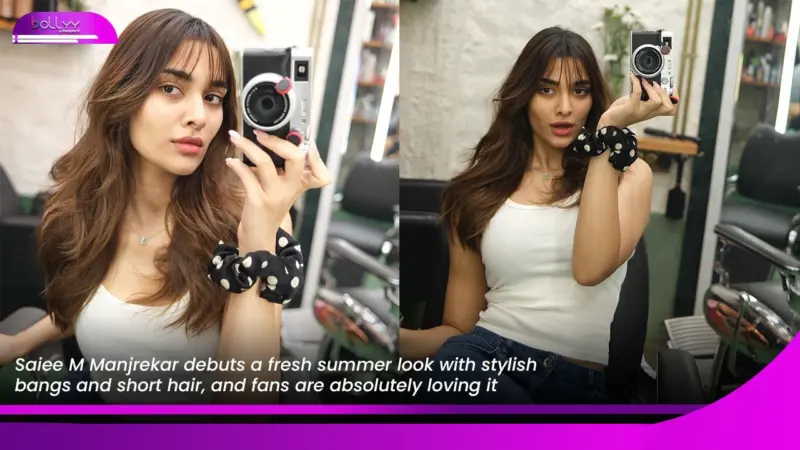 Saiee M Manjrekar debuts a fresh summer look with stylish bangs and short hair, and fans are absolutely loving it