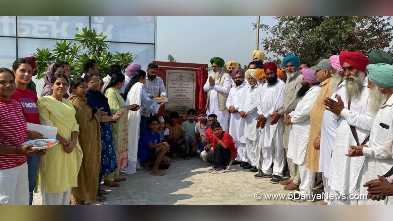 ਗੁਰਦਿੱਤ ਸਿੰਘ ਸੇਖੋ ਵਲੋਂ  ਸੁੱਖਣਵਾਲਾ ਅਤੇ  ਅਰਾਈਆਂਵਾਲਾ ਕਲਾਂ ਵਿਖੇ 53.86 ਲੱਖ ਦੀ ਲਾਗਤ ਨਾਲ ਤਿਆਰ ਖੇਡ ਮੈਦਾਨ ਲੋਕ ਅਰਪਿਤ