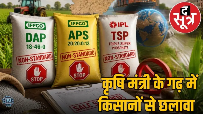 विदिशा में खाद के सैंपल फेल, कृषि विभाग ने इफको DAP मिला नॉन स्टैंडर्ड  मिलने पर लगाई बिक्री पर रोक