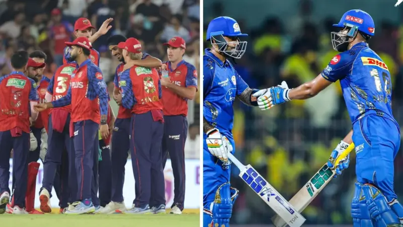 IPL 2026 Points Table: लागोपाठ दोन पराभवानंतरही PKBS टॉपवर, Mumbai Indians प्लेऑफच्या रेसमधून बाहेर