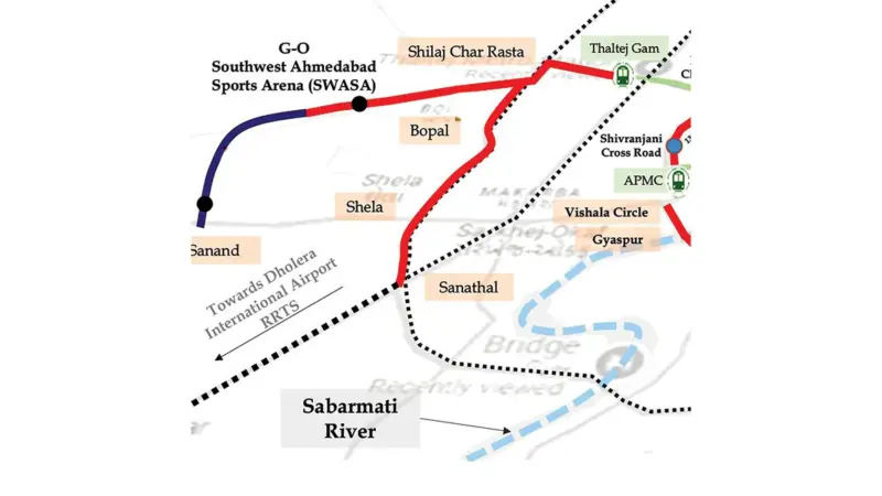 Rs 2,825-cr rapid rail line to connect Thaltej & GodhaviGodhavi-Canal Road Hybrid Metro-RRTS Corridor to Add 10.8 Km and Nine Stations