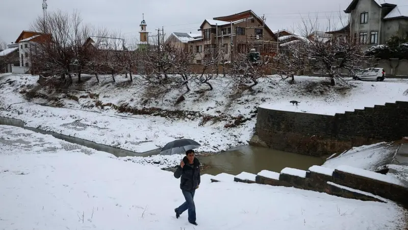 Flight operations resume at Srinagar airport after clearing snow from runway